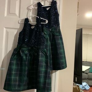 Two Girls holiday dress